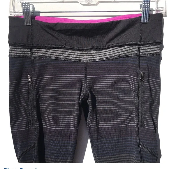 🦄 LULULEMON OM Stripe legging PANTS 6 rare